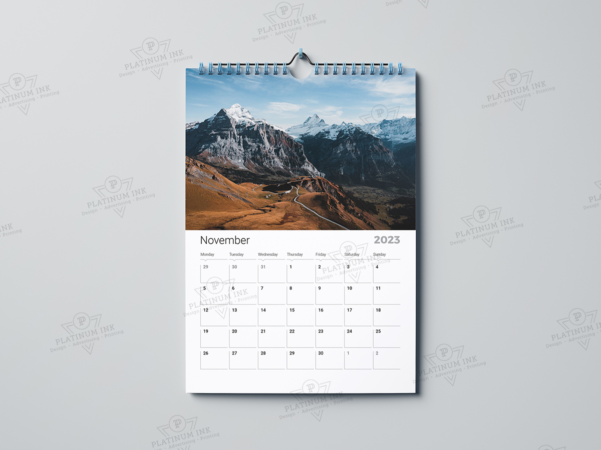 wall calendars printing in los angeles
