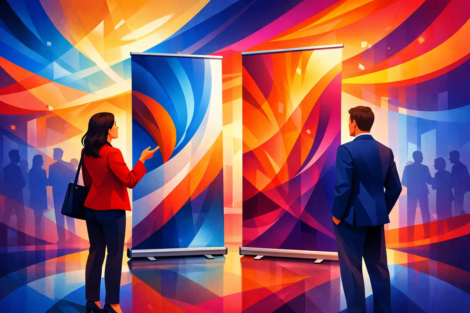 Retractable Banners for Trade Shows That Get Seen